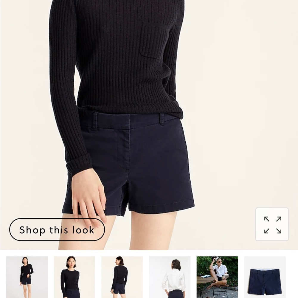JCrew chino shorts navy size 12